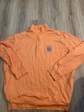 Polo by Ralph Lauren Orange Polo Golf Shirt with Blue Trim